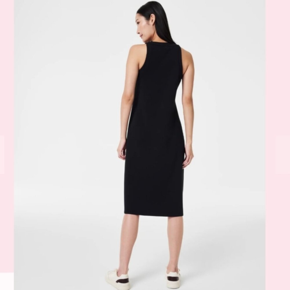 Nwt Spanx Airessentials Side Stripe Midi Dress Bl… - image 4